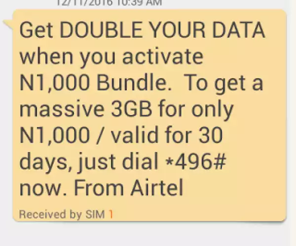How to Subscribe to Airtel Double Data Plan
